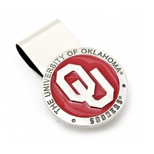 Pewter OU Sooners Money Clip